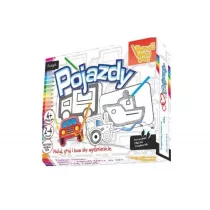 Pojazdy. Dorysuj, maluj, graj