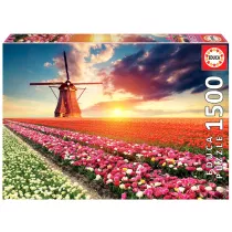 Puzzle 1500 el. Pole tulipan�w Educa
