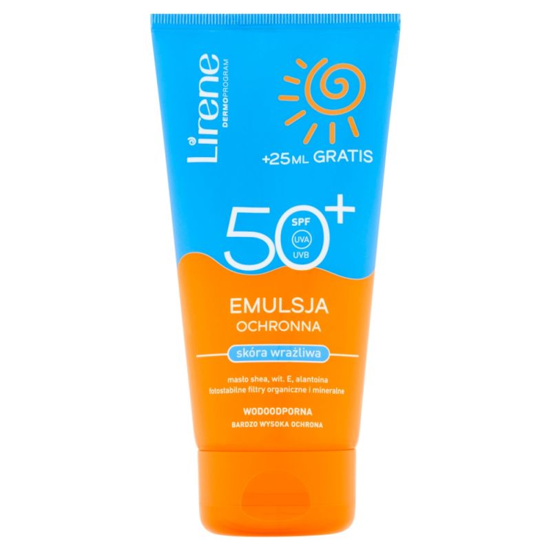 Lirene Sun emulsja ochronna skóra wrażliwa SPF50 175 ml