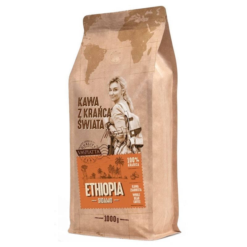 Vaspiatta Kawa z krańca świata Ethiopia Sidamo ziarnista 1 kg