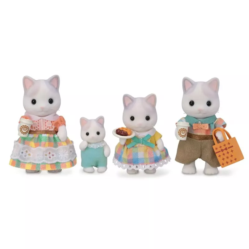 family cats　0728 Sylvanian Families Sylvanian Familes Rodzina Kotków Fisher