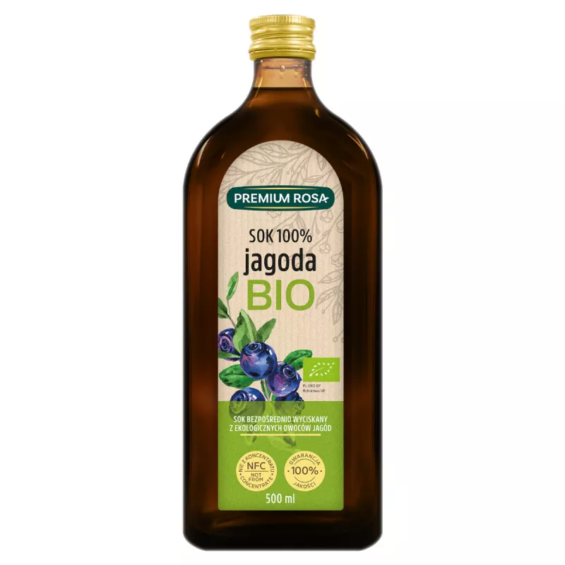 Premium Rosa Sok NFC jagoda 100% 500 ml Bio - sklep Bee.pl