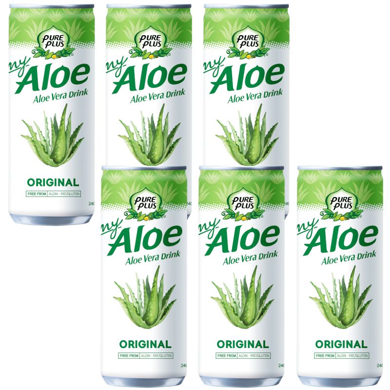 Pure Plus Napoj z aloesem Aloe Vera Drink Original zestaw 6 x 240 ml sklep Bee.pl