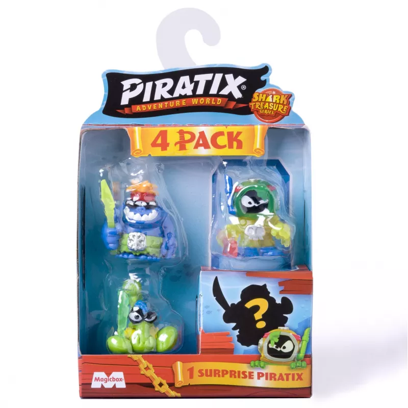 Piratix Shark Treasure 4 pack 1szt.mix - sklep Bee.pl
