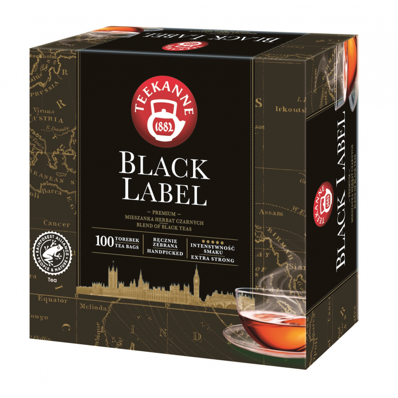 Teekanne Herbata czarna Black Label 100 x 2,0 g