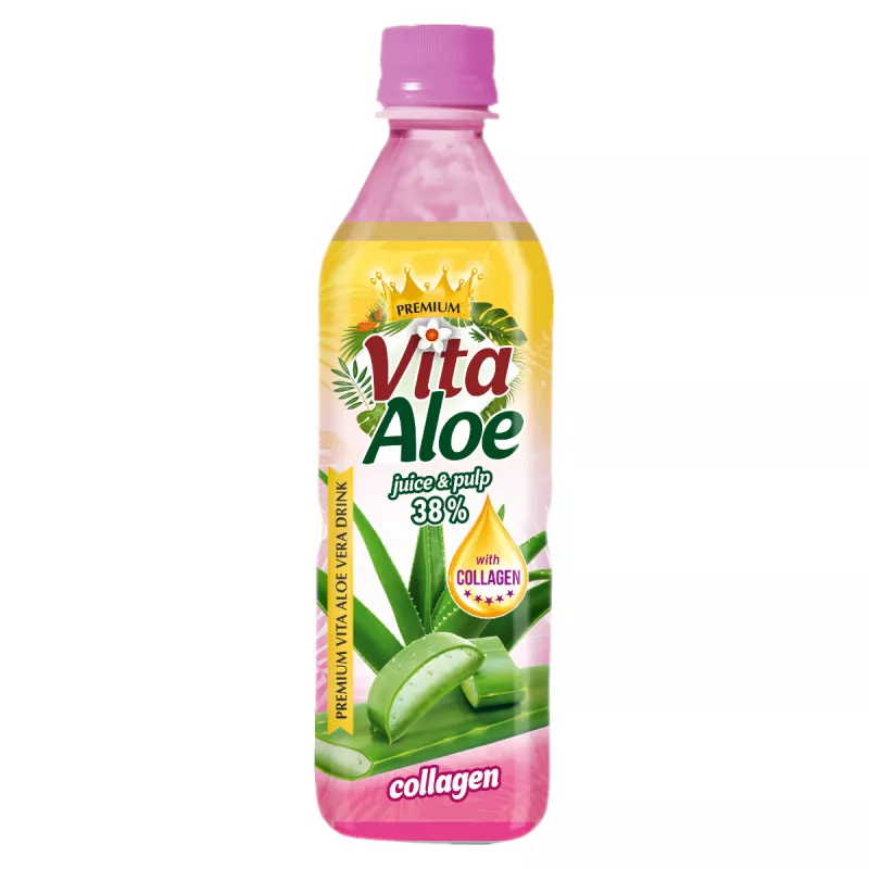 Vita Aloe Napj z aloesem 38% - Collagen 500 ml - sklep Bee.pl