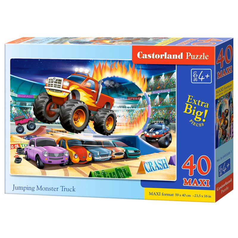 Puzzle 40 El Pokazy Monster Truck Castorland Sklep Bee Pl