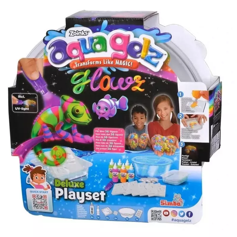 Aqua Gelz Zestaw Deluxe Świecący w ciemnościach zabawka Simba