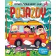 POJAZDY. DOTYKAM, POZNAJ� KOLORY I LITERY. KSI��ECZKA SENSORYCZNA Z MI�KKIM FILCEM