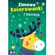 Zimowe kolorowanki z reniferem